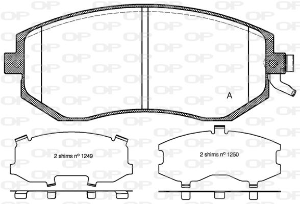 OPEN PARTS Jarrupala, levyjarru BPA0951.04